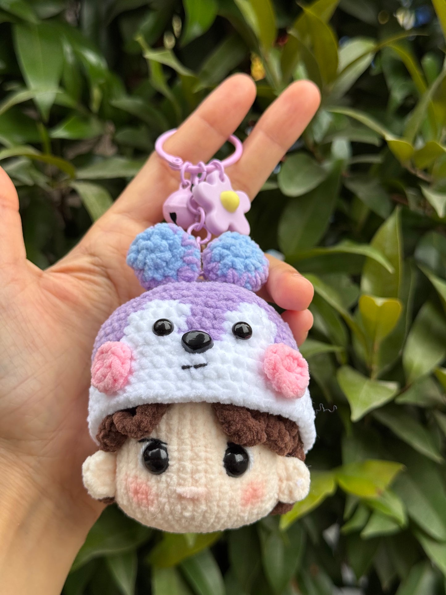 Handmade BT21 Mang crochet keychain, BTS J-Hope Amigurumi, BTS keychain