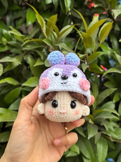 Handmade BT21 Mang crochet keychain, BTS J-Hope Amigurumi, BTS keychain