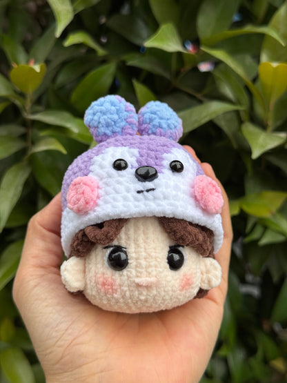 Handmade BT21 Mang crochet keychain, BTS J-Hope Amigurumi, BTS keychain